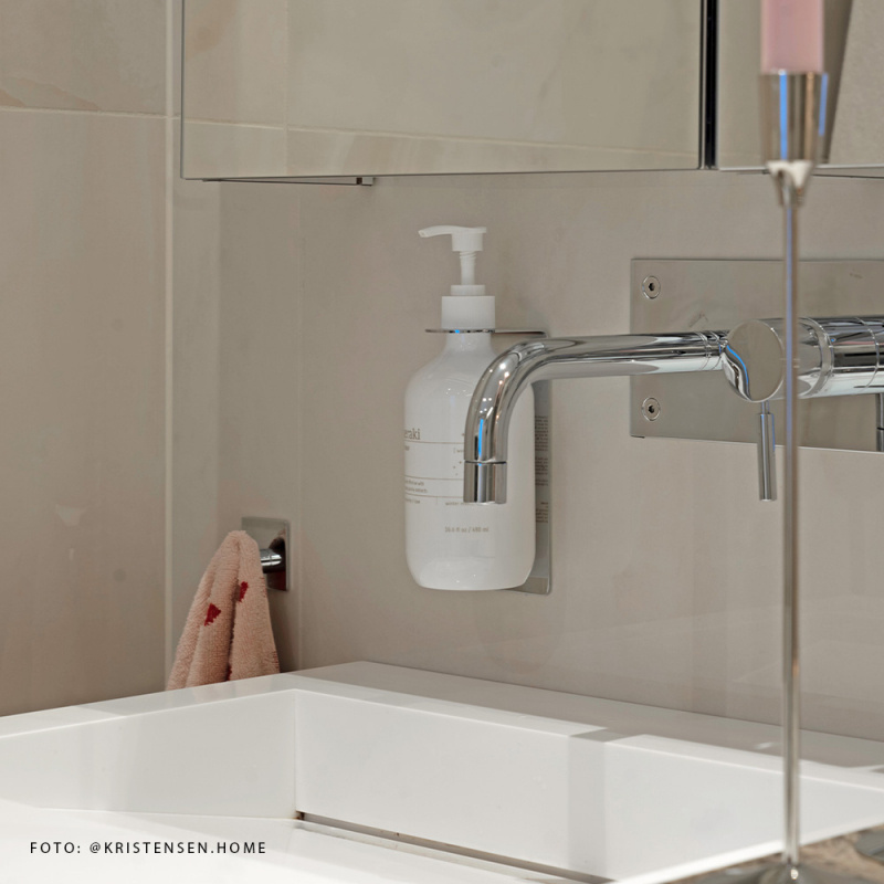 Base - Såpepumpeholder - Polert Krom