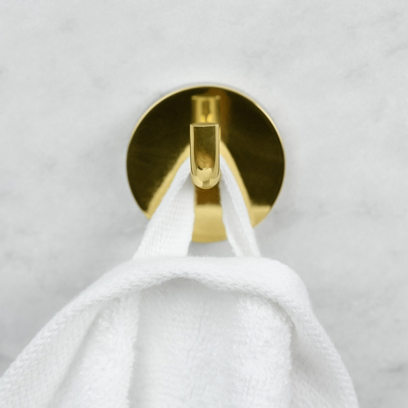 Calm - Enkel knagg - Polert messing