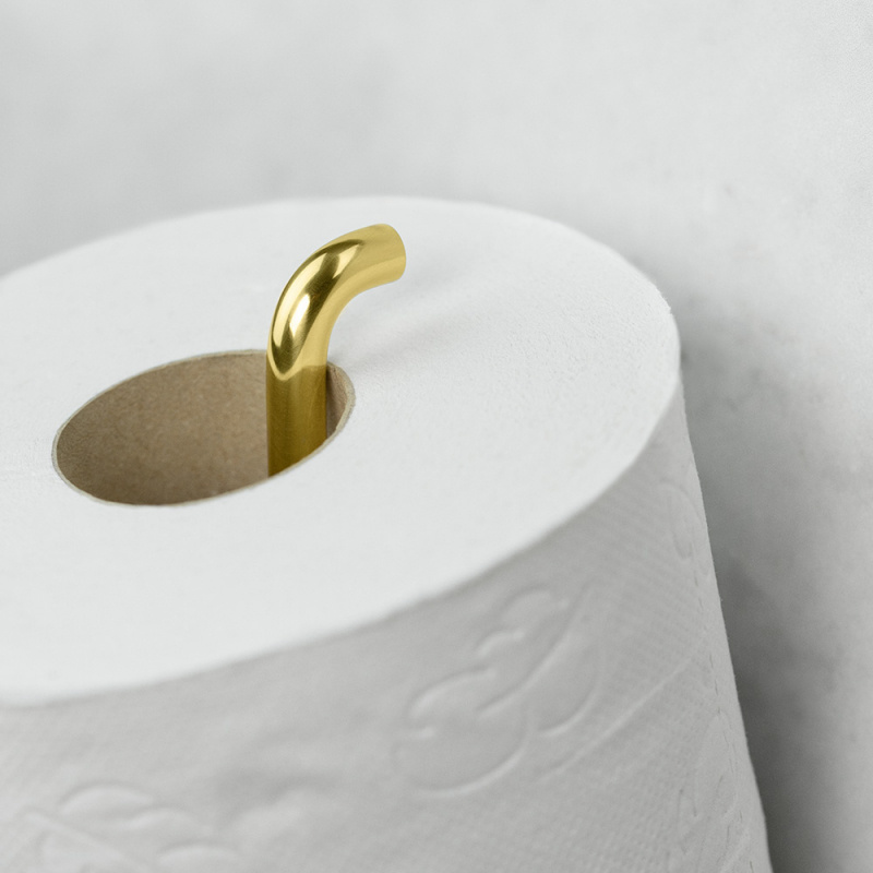 Calm - Reservpapirholder - Polert messing