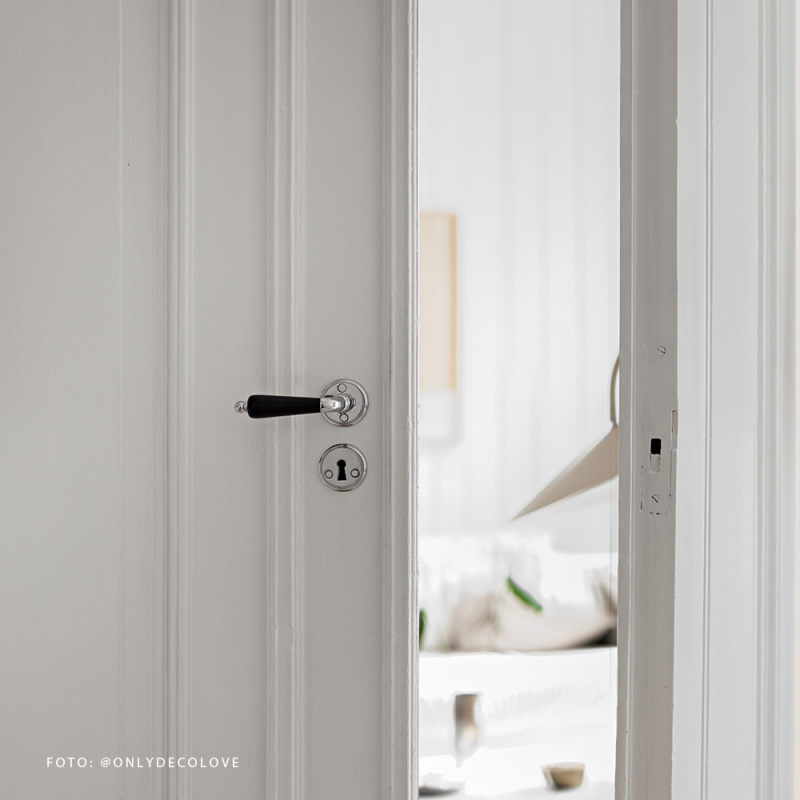 Dørrhåndtak Balder - Krom/sort