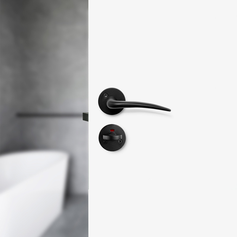 Toalettlås Form - Matt sort