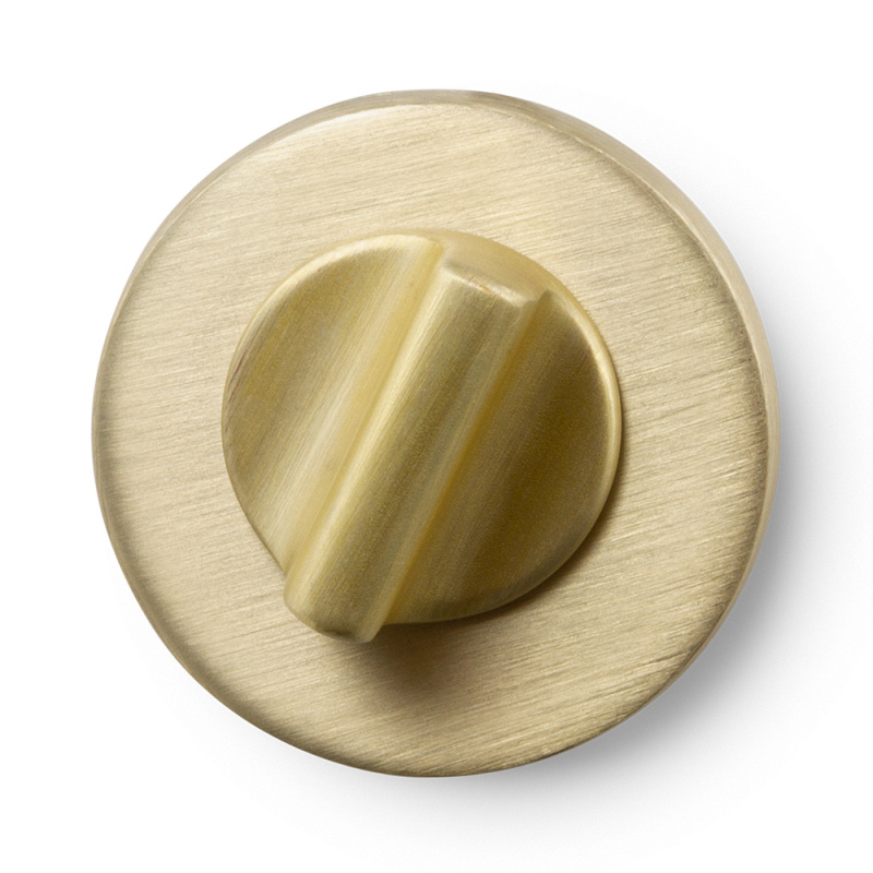 Toalettlås R - Europeisk standard - Børstet messing