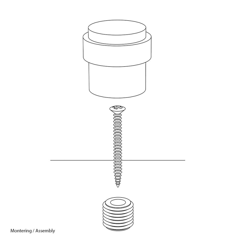 Dørstopper Helix - Messing