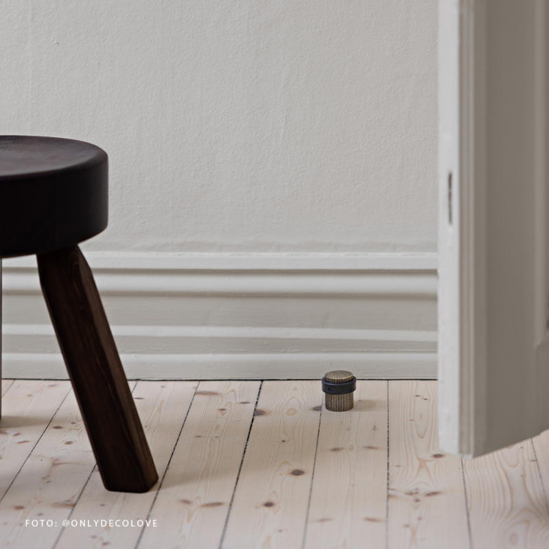 Dørstopper Helix Stripe - Antikk Bronse