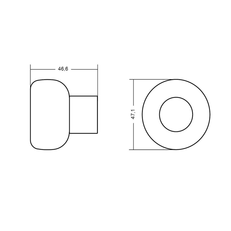 Dørstopper Buggy - Matt sort
