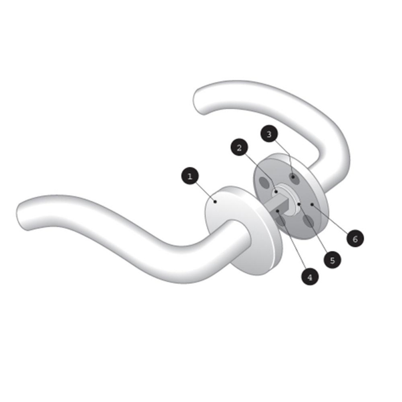 Dørhåndtak Futura 11 - Rustfritt