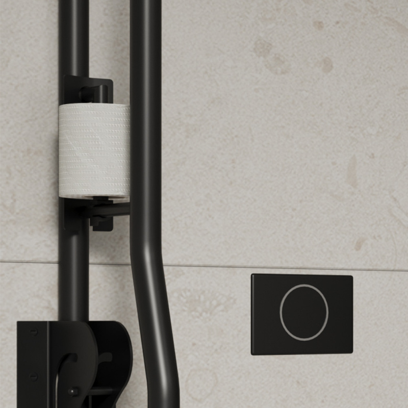 Papirholder for armlen 40134 - Matt sort