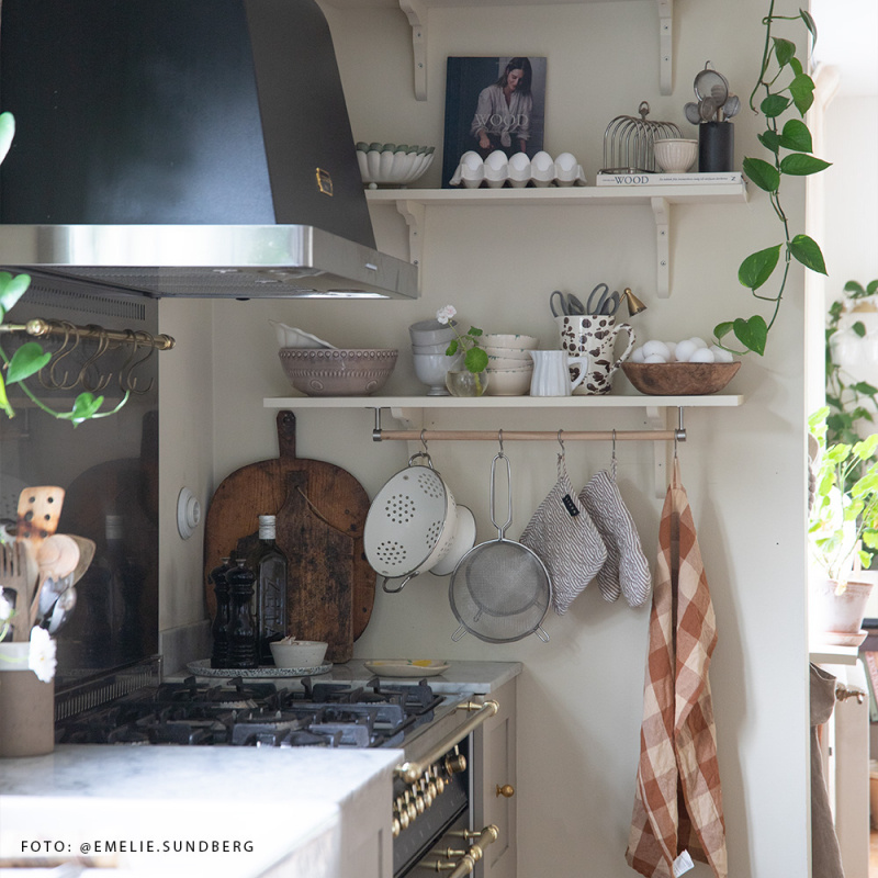 Veggoppbevaring til kjøkken Aveny - 600mm - Komplett - Eik/Børstet rustfritt