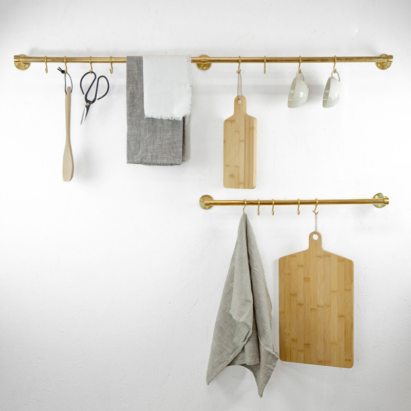 Forlengerstang Aveny - 600mm - Polert Ubehandlat Messing