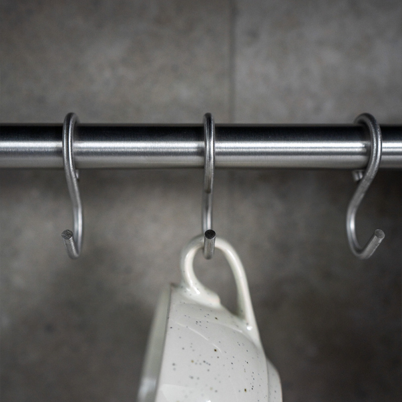 Kroker Veggoppbevaring Aveny - 5-p - Børstet rustfritt