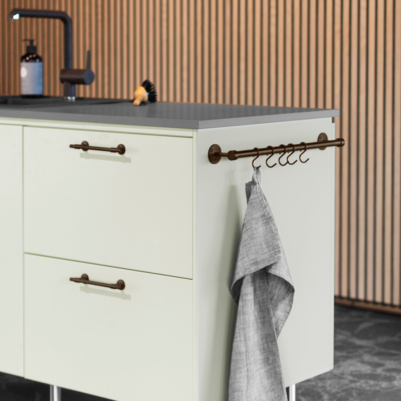 Kroker Veggoppbevaring Aveny - 5-p - Brunet messing