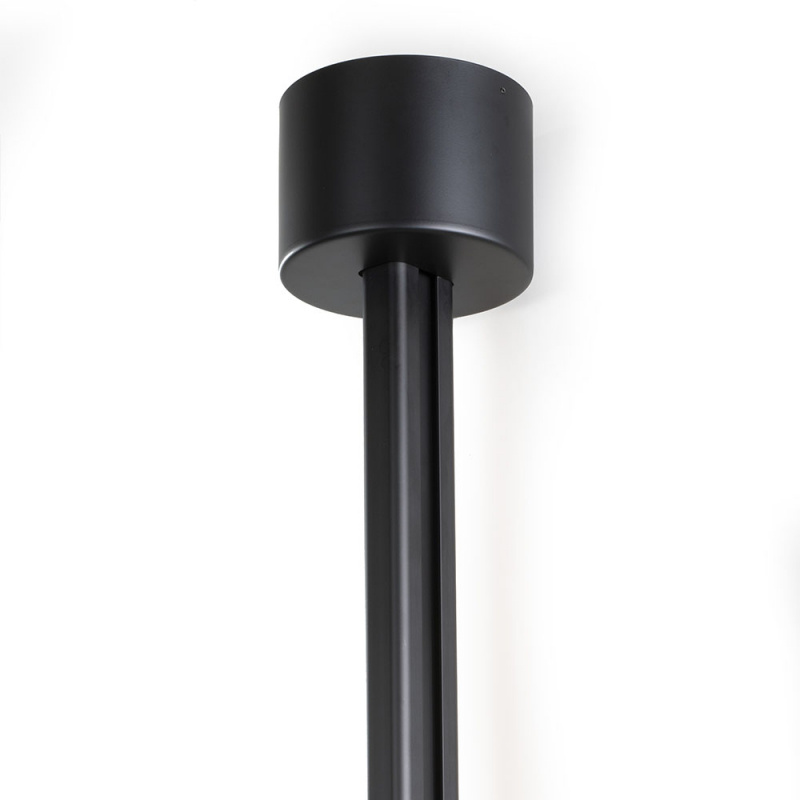 Baderomsspeil IO med belysning og hyller - Svart