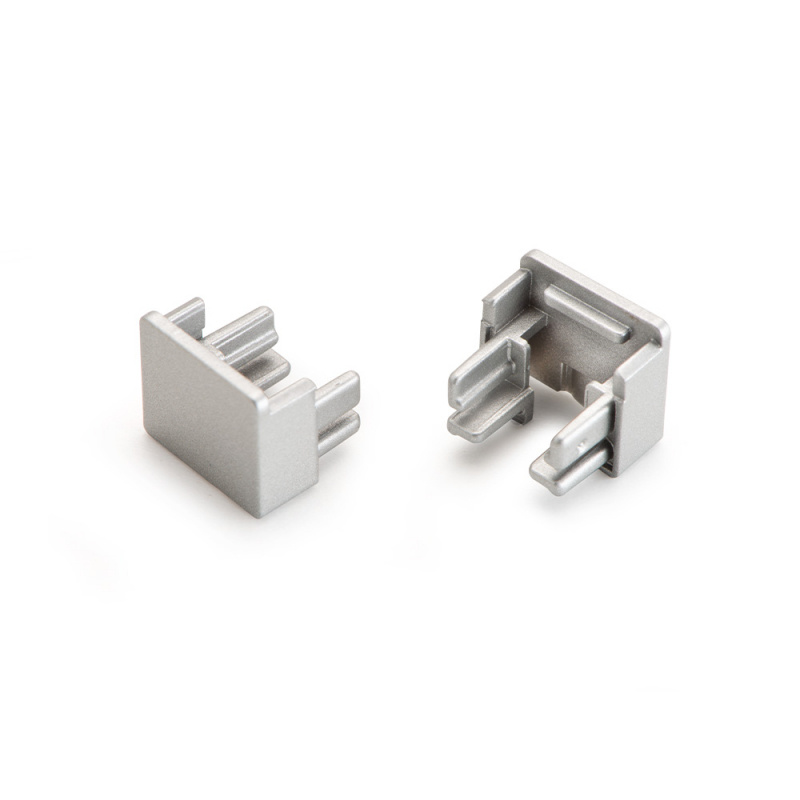 Ändstycke Nexus - Overflatemontert - Aluminium - 2-pack