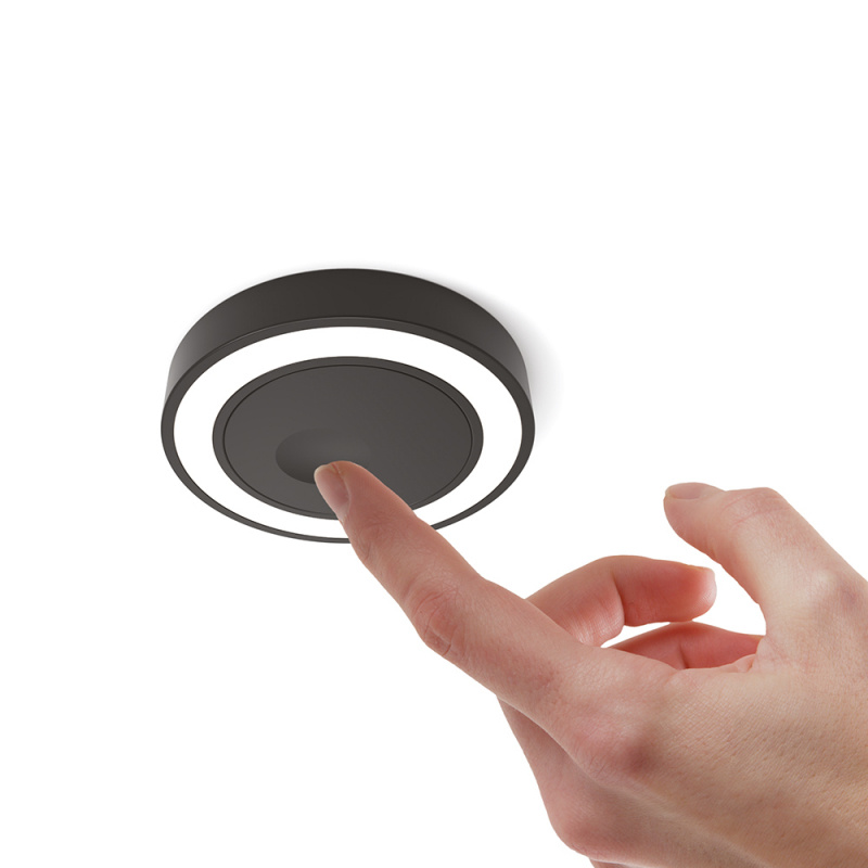 LED-spot Holl TDM D-M overflatemontert - Matt sort