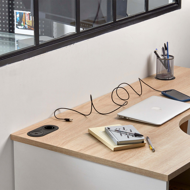 Strømuttak Infini - Matt sort