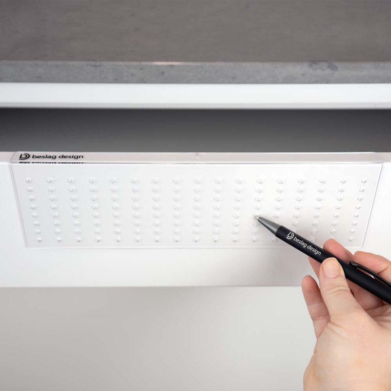 Bormal for knotter og håndtak - Gjennomsiktig