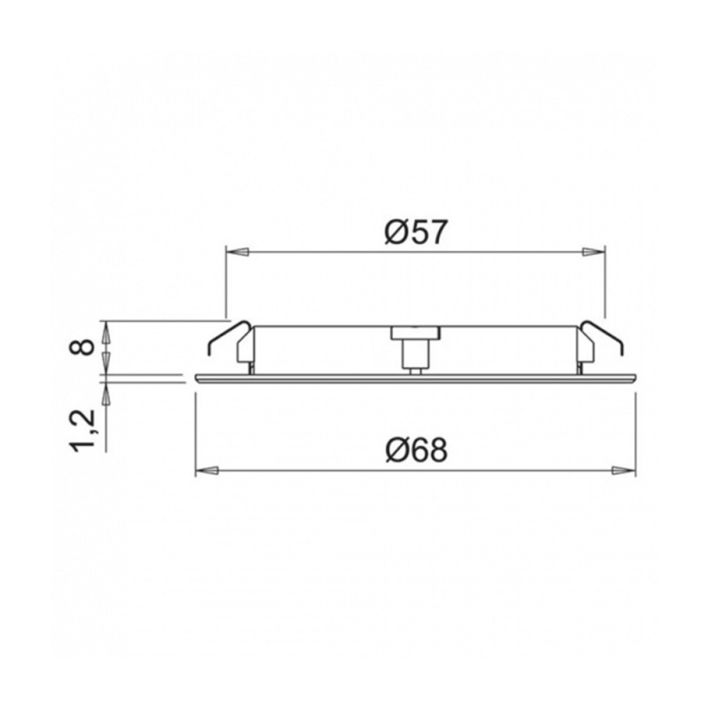 LED-spot Atom - Rustfri Look
