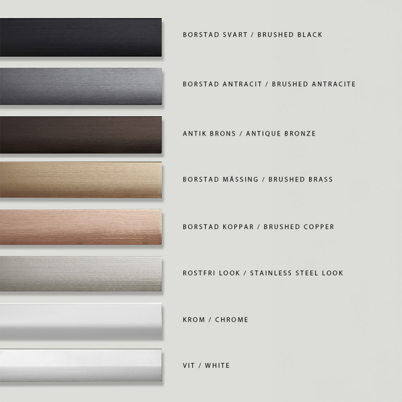 Profilhåndtak Edge Straight - Antikke bronse