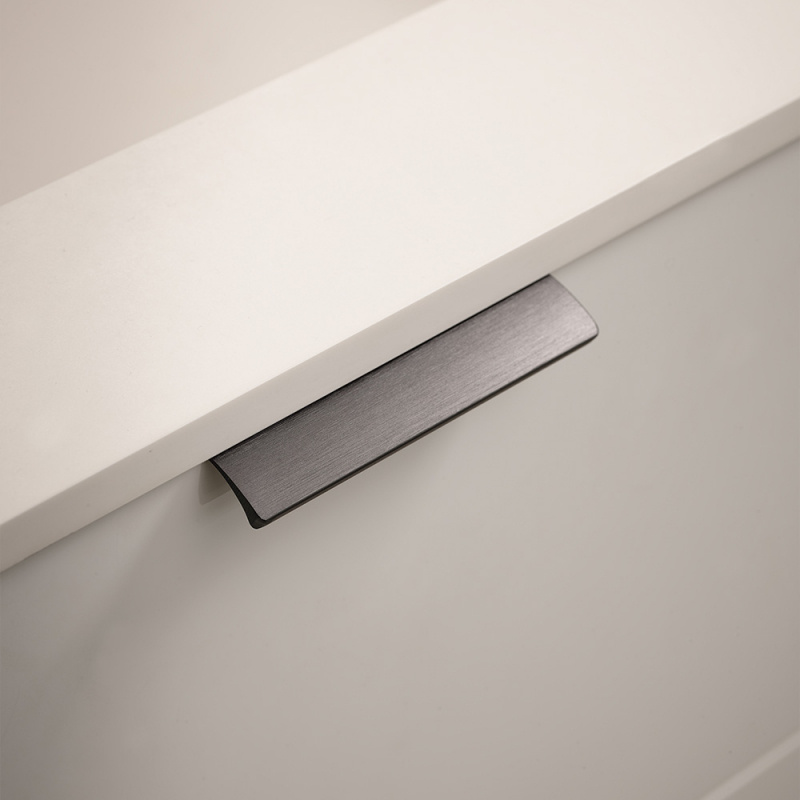 Profilhåndtak Edge Straight - Børstett antrasitt