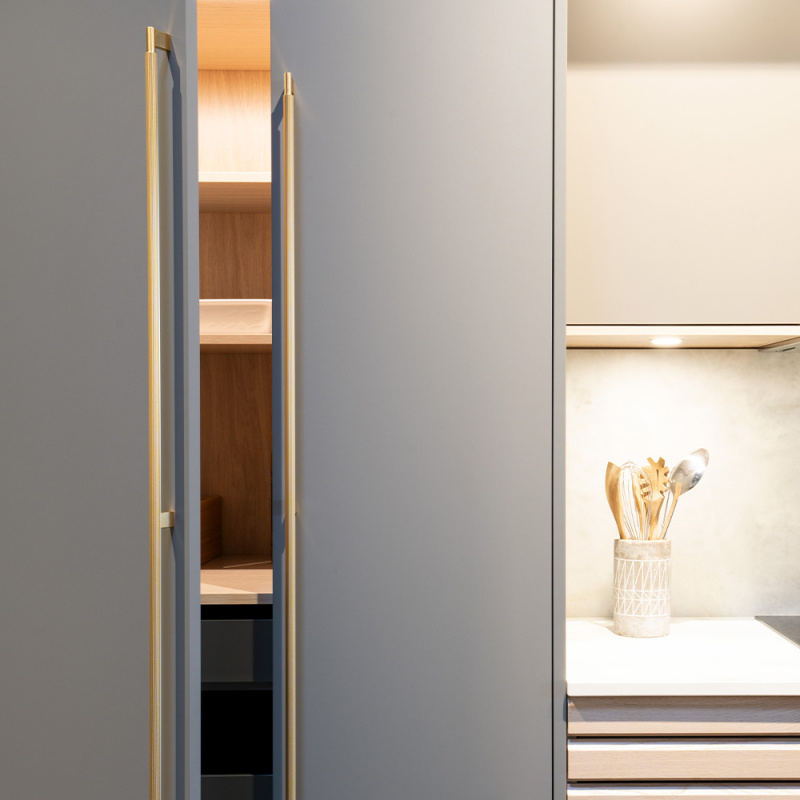 Håndtak Arpa - Børstet messing