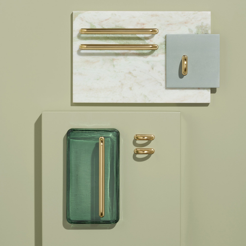 Håndtak D-Lite - Børstet messing