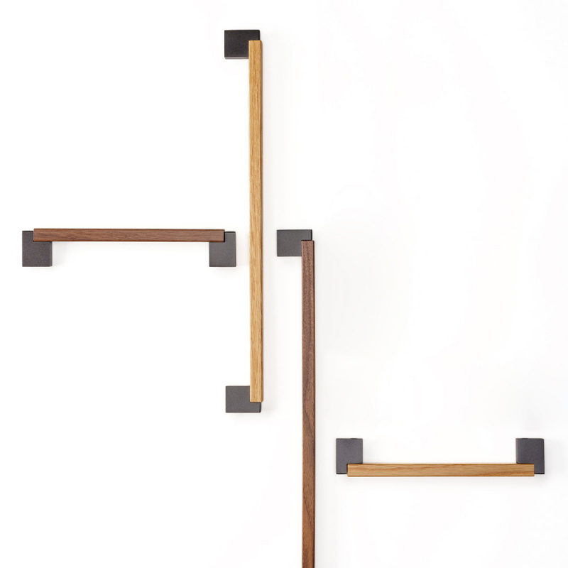 Håndtak Duo mini - Eik/lavagrå