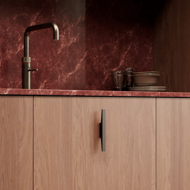 Håndtak Facet - Matt bronse