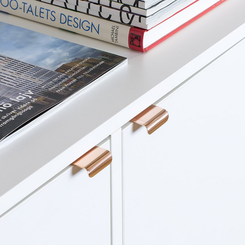 Håndtak Lip - Polert kobber