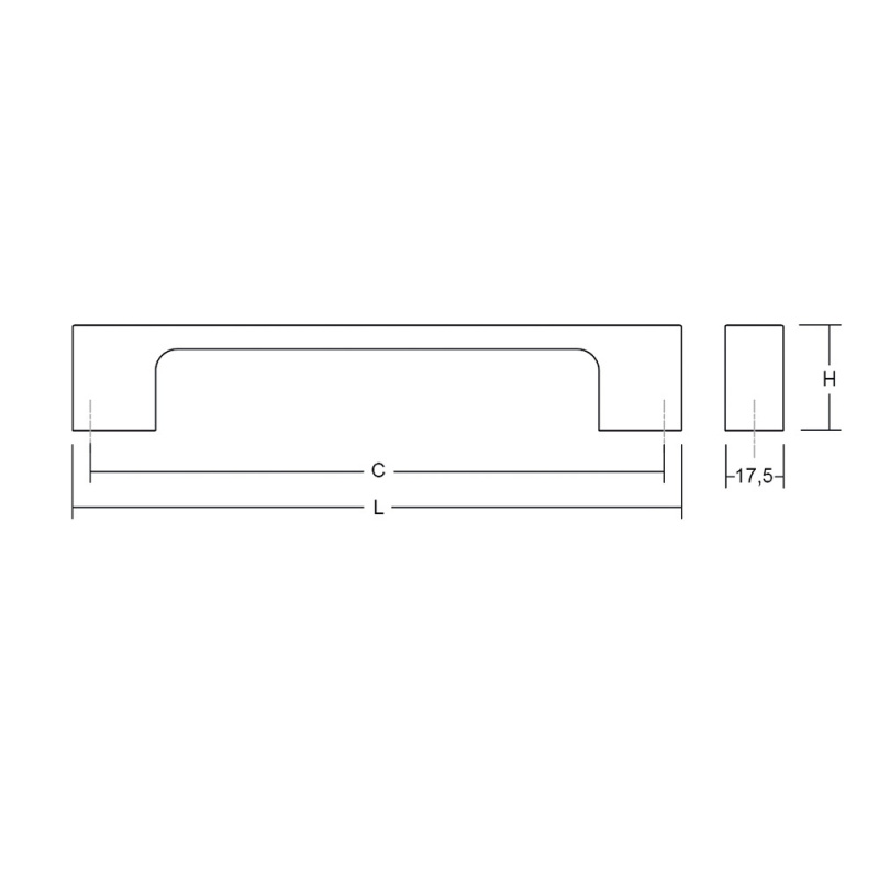 Håndtak Luv - Matt hvit