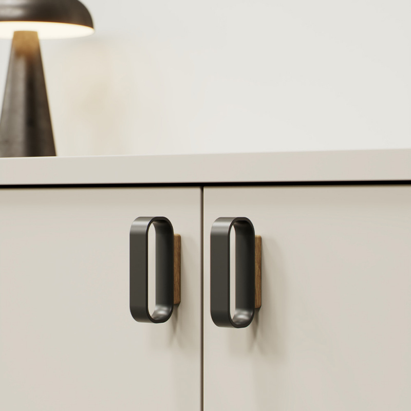 Håndtak Race - Eik/matt sort