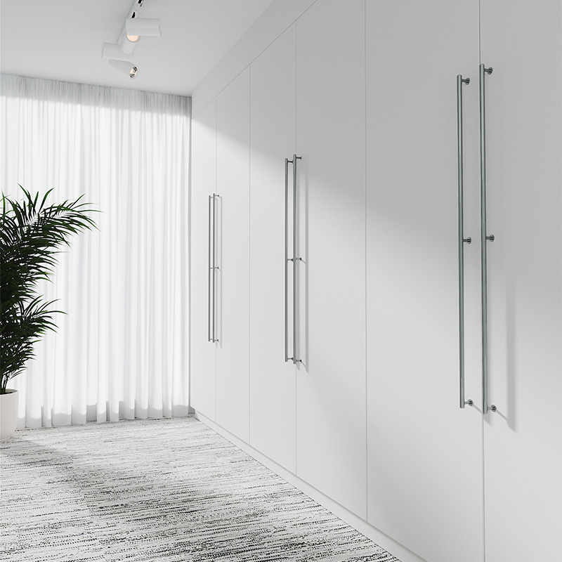 Håndtak Rille - Rustfri look 