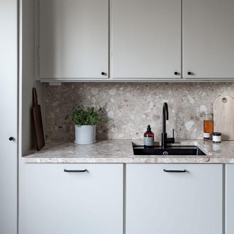 Håndtak Helix matt sort. Foto: hillehem.se