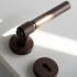 Dørhåndtak Helix 200 Plain - Mørk bronse Dørhåndtak Helix 200 Plain - Mørk bronse