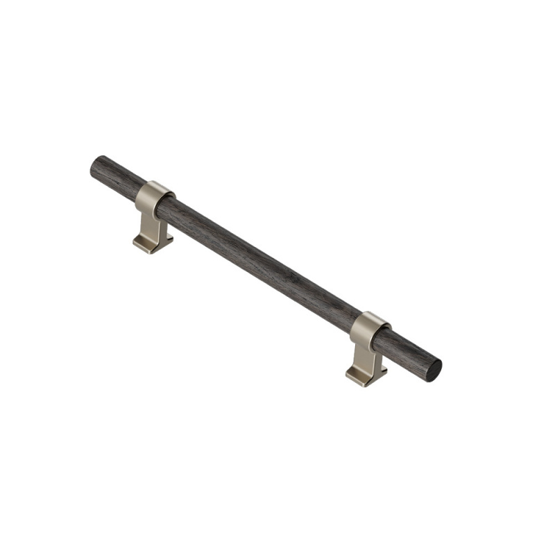 Håndtak Bond – Mørkbeiset eik/Børstet messing