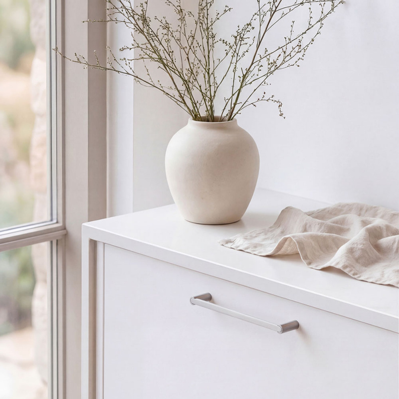 Håndtak Flow - Børstet nikkel