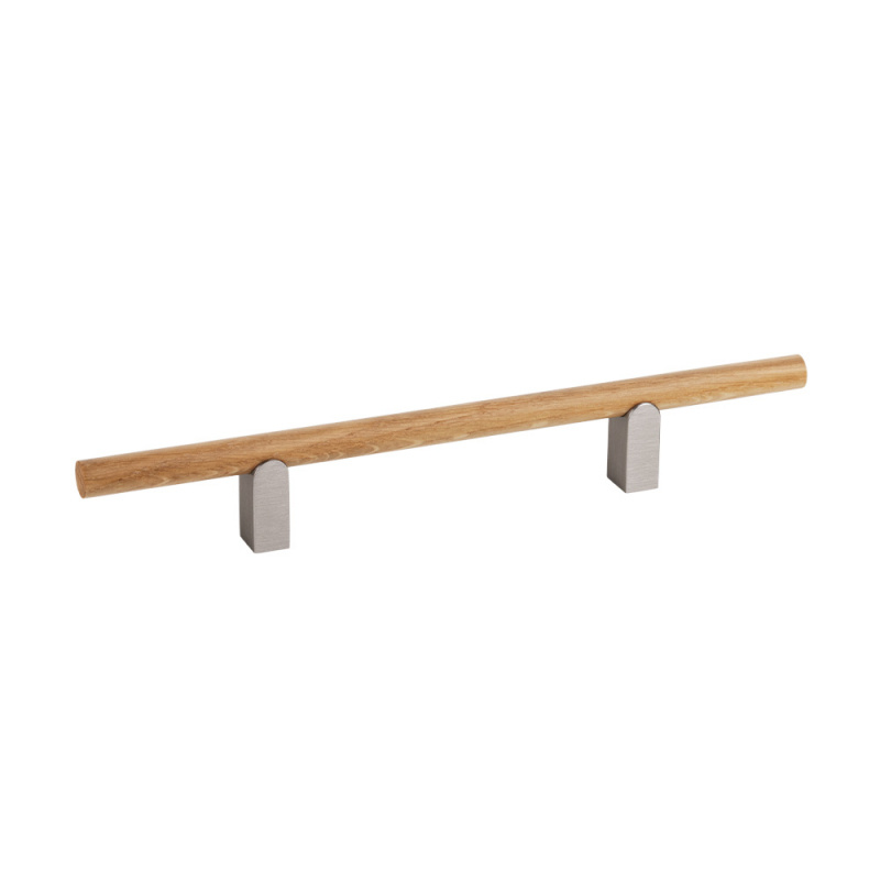 Håndtak Kumo Wood - Eik/rustfri look