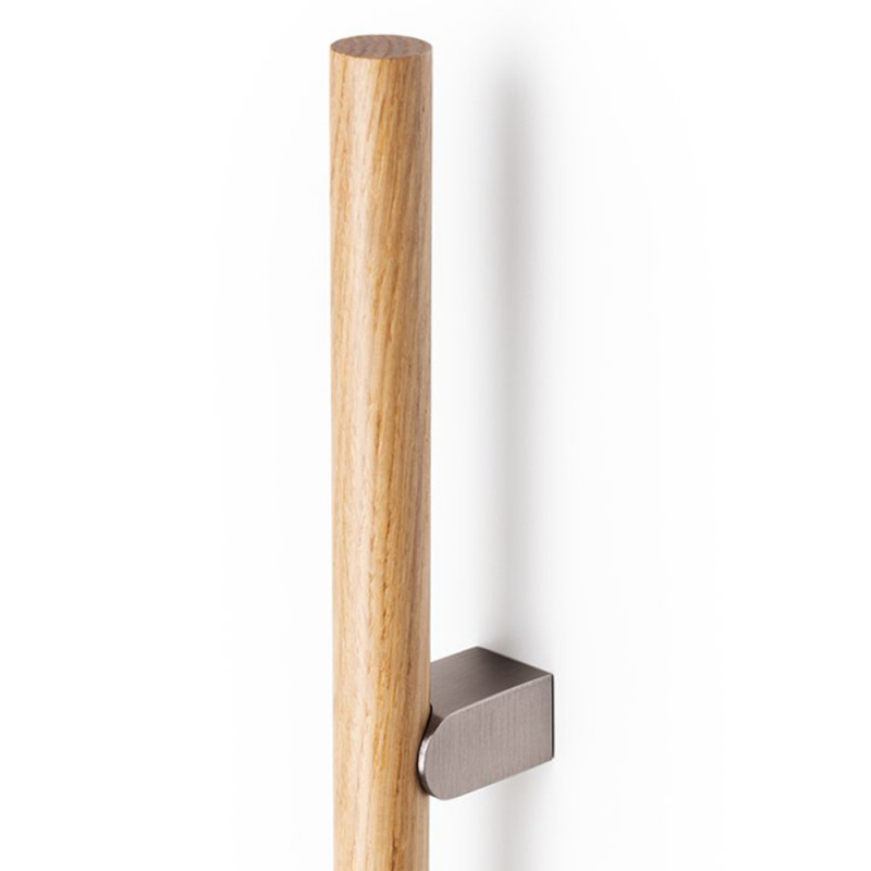 Håndtak Kumo Wood - Eik/rustfri look