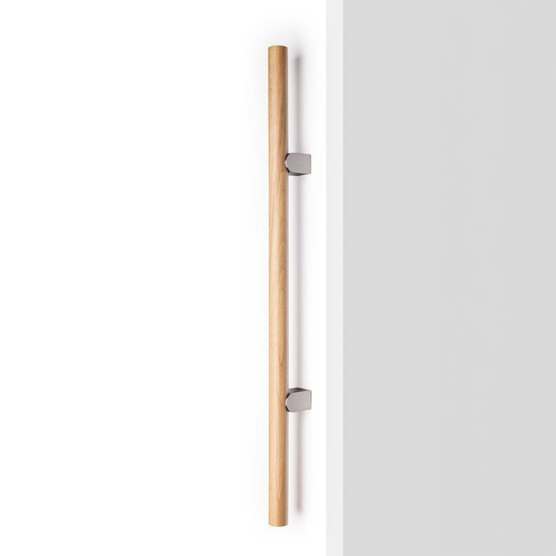 Håndtak Kumo Wood - Eik/rustfri look