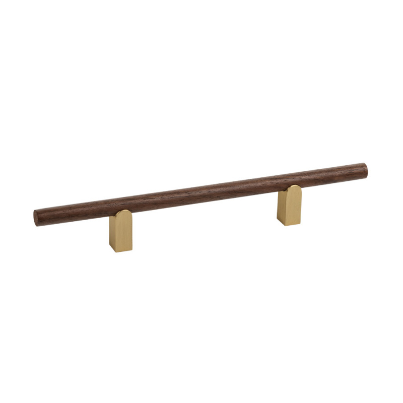 Håndtak Kumo Wood - Valnøtt/messing