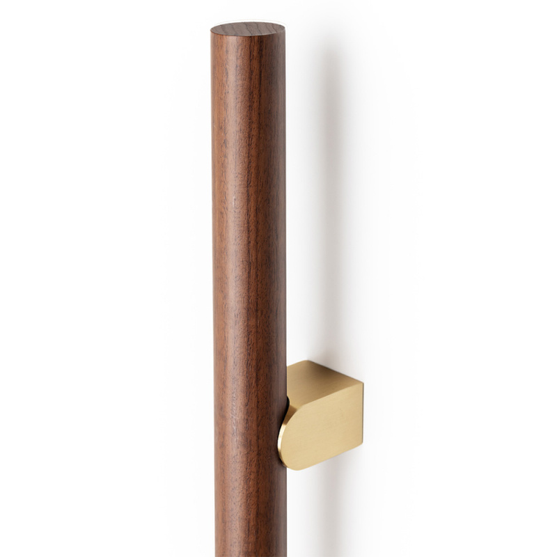 Håndtak Kumo Wood - Valnøtt/messing