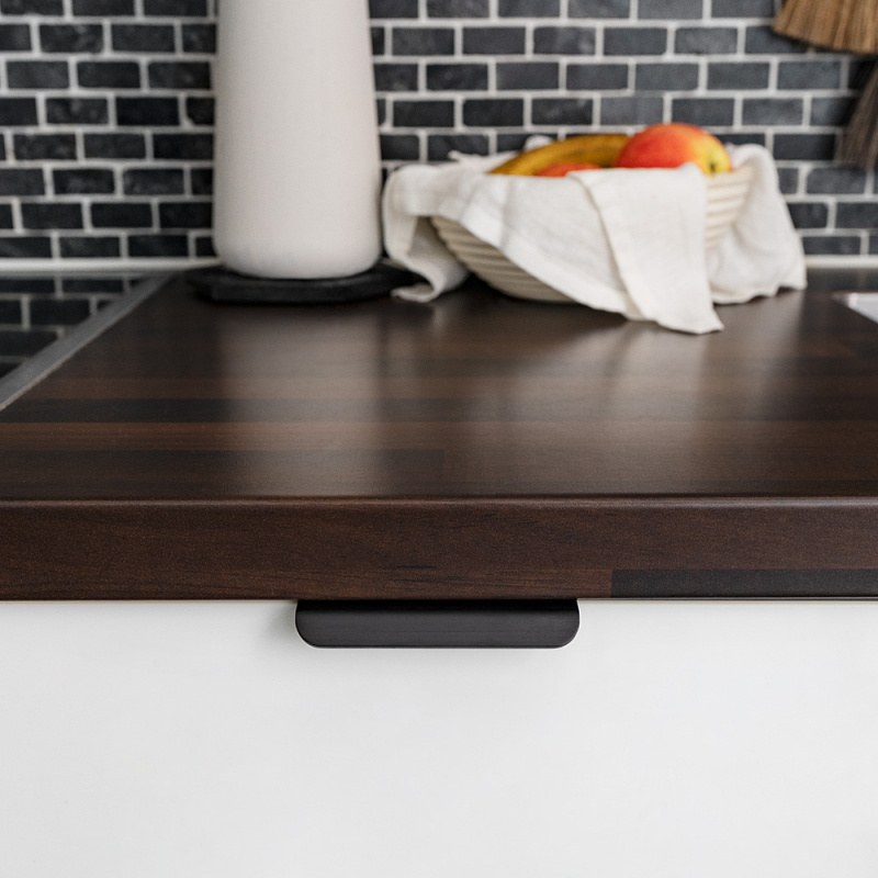 Profilhåndtak Roundy - Børstet sort