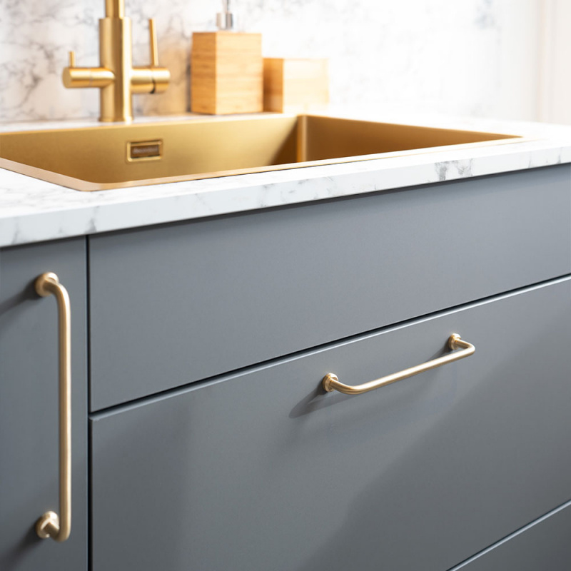 Håndtak Viva - Børstet messing