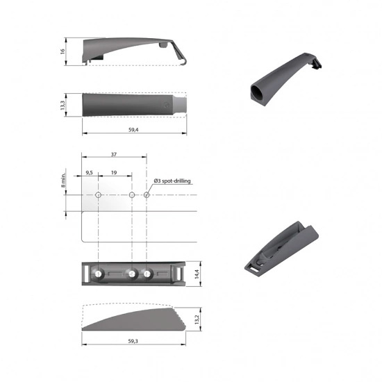 Døråpnere K-Push - Komplett - Magnet