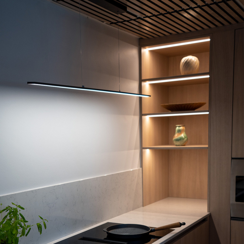 LED-armatur Pendy Dim - 900mm - 2900K - Svart