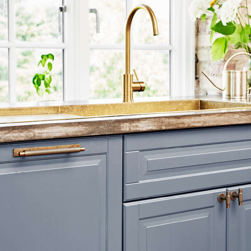 Håndtag Manor - Brikke - Antikk messing