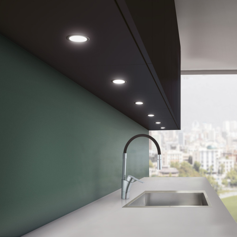 LED-spot Stella Flat - Rustfri look