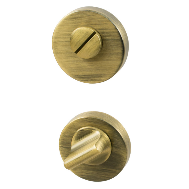 Toalettlås R - Antikk bronse