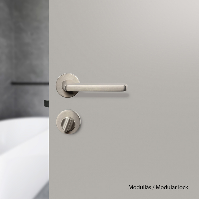 Toalettlås R - Rustfri look